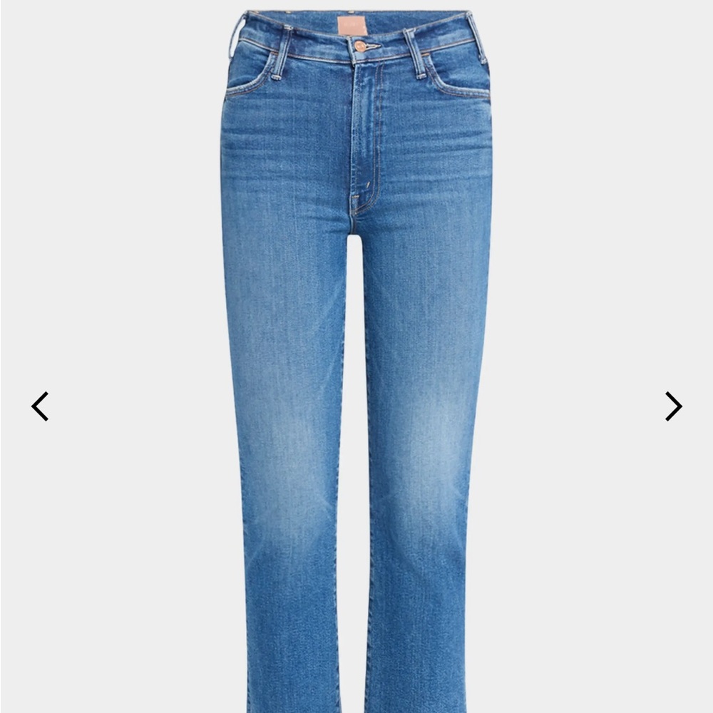 Mother hustler ankle fray jeans
